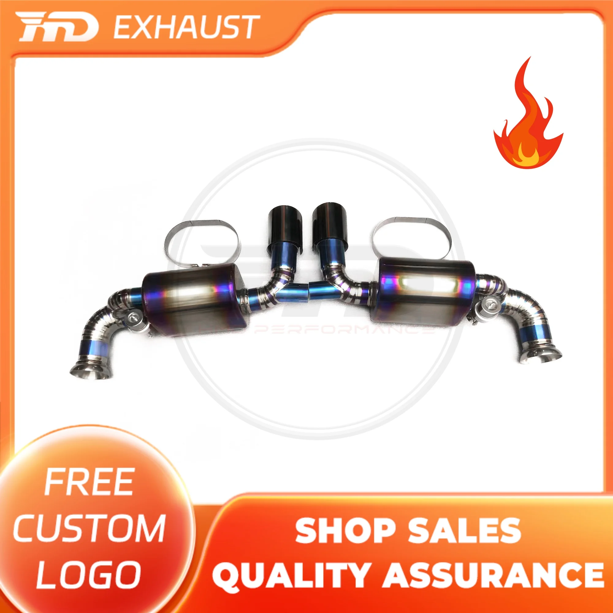 

HMD Exclusive customization Titanium alloy Exhaust System Catback for Porsche 991.2 GT3 Muffler With Valve
