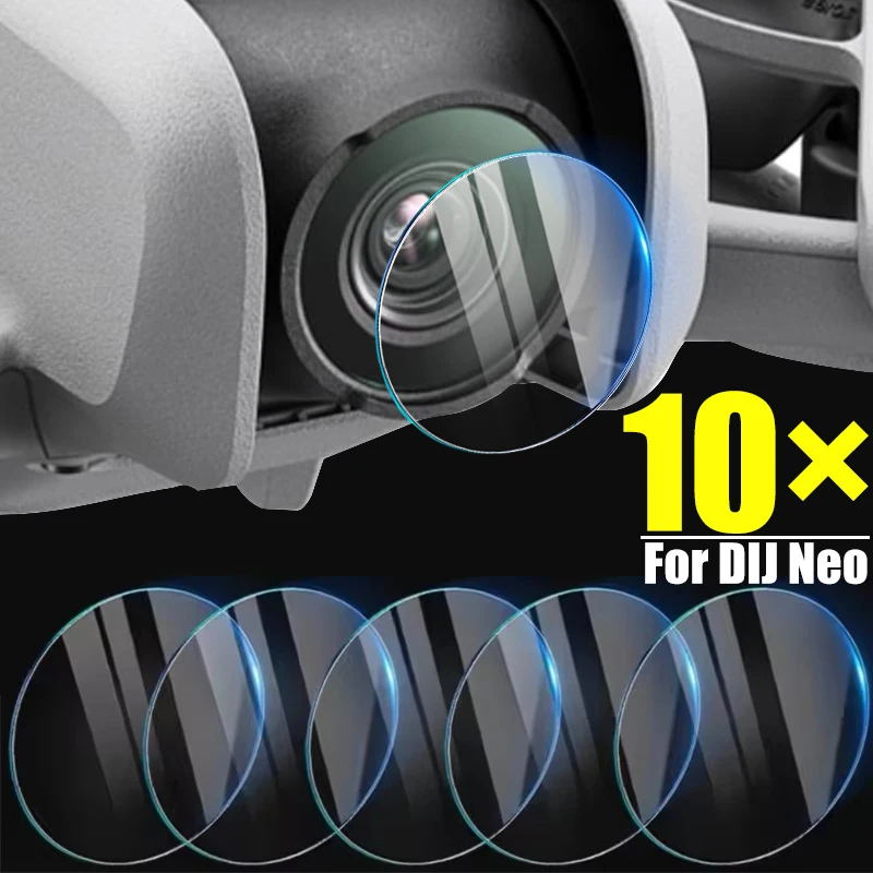 10/1PCS Tempered Glass Camera Lens Protector Film for DJI Neo Drone Gimbal Anti-Scratch Lens Films for DJI Neo Drone Accessories