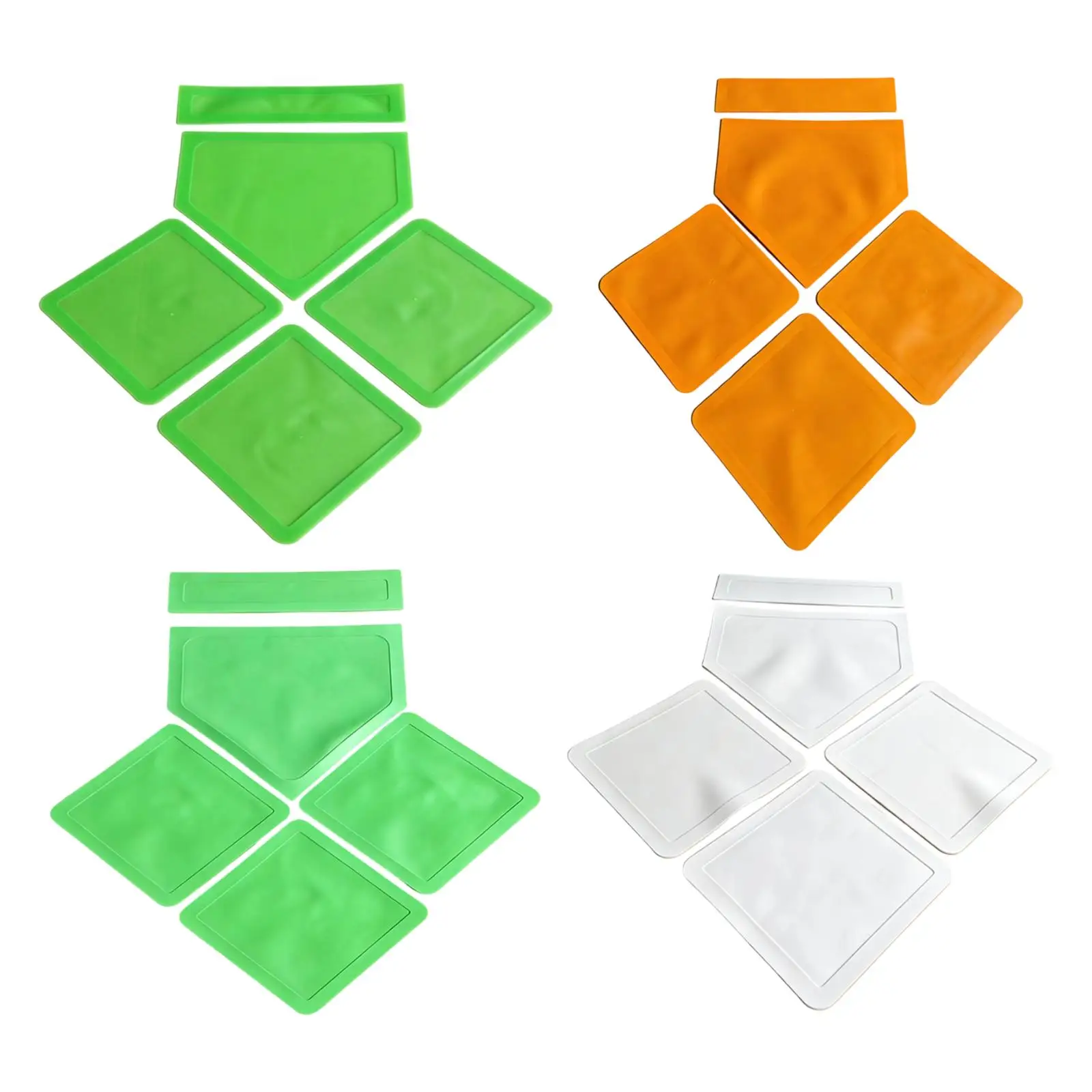 

Adjustable Baseball Bases Set Lightweight Throw Down Home Plate TPE Training Equipment for Field Game