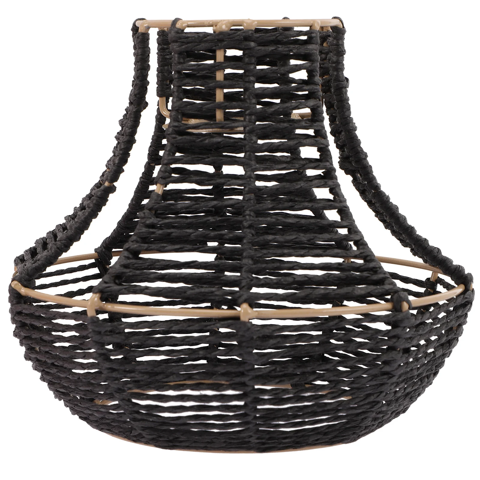 

Подвесной светильник из искусственного ротанга, тканый прочный чехол для лампы, декоративный потолочный светильник, абажур для домашнего светильника