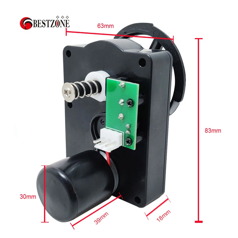 3Pcs 12V Gearbox Planetary Reduction Geared Vending Motor For Card Cosmetics Vending Machine Drive Spiral DC CCW