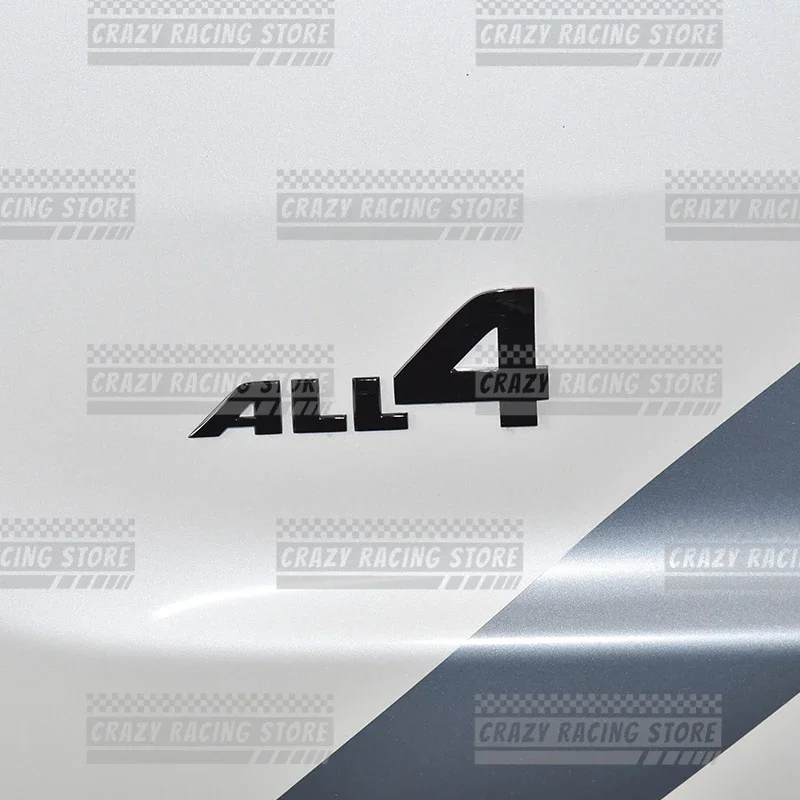Car Badges ALL 4 Trunk Emblem Metal Stickers Body Decals Letter Decor For Mini Cooper S R55 R56 R57 R58 R59 R60 R61 F54 F55 F56