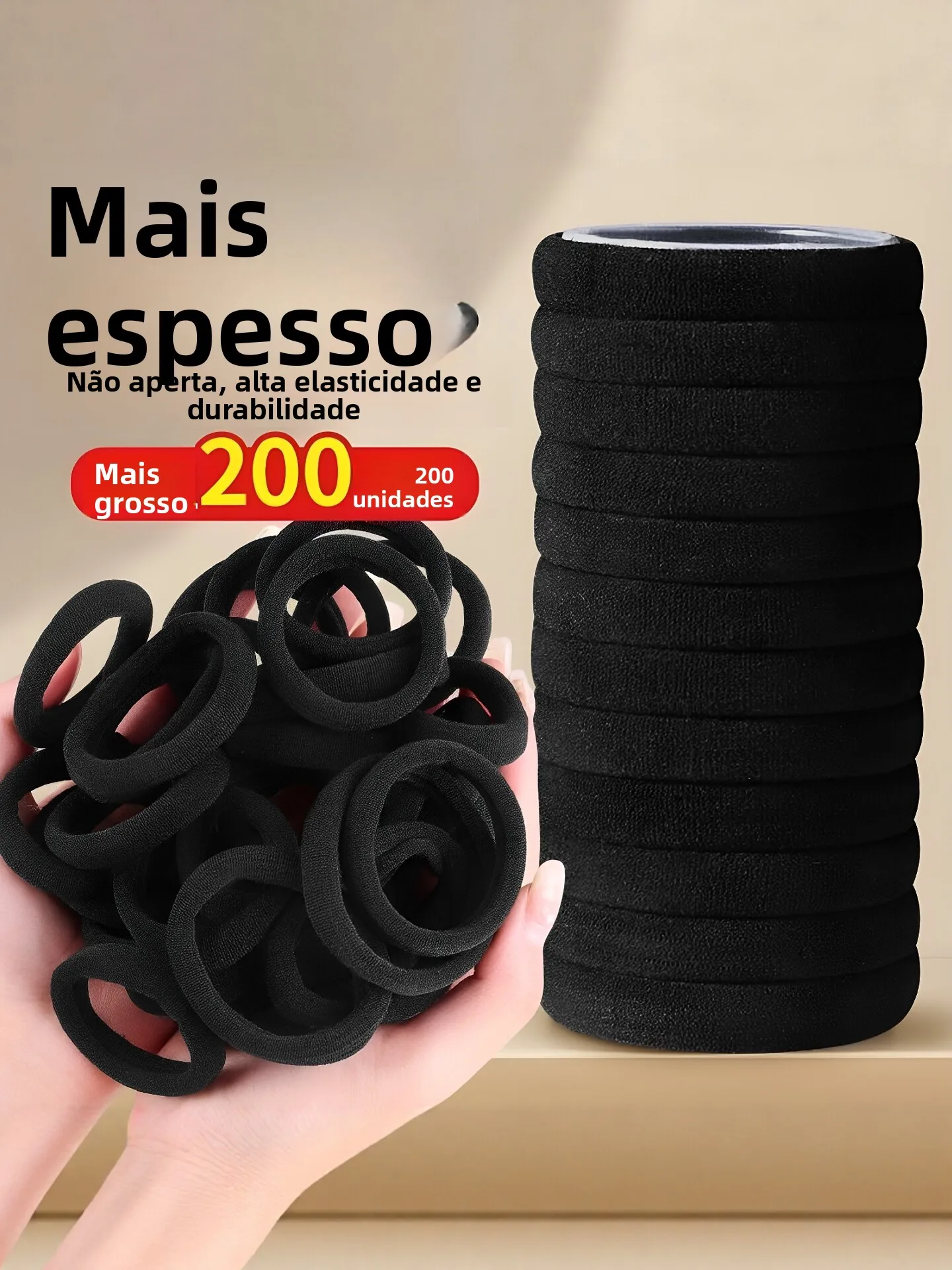 elasticos-de-cabelo-femininos-estilo-coreano-elegancia-simples-pretos-com-ponta-grossa-alta-elasticidade-duraveis-e-com