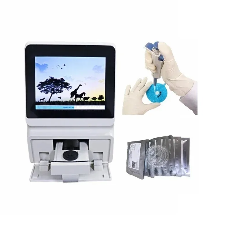 

Automatic biochemical portable dry chemistry with reagent disk