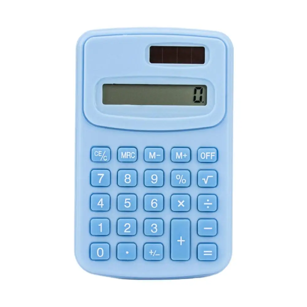 Kleiner Solar-Rechner, tragbarer Taschenrechner, niedlicher 8-stelliger LCD-elektronischer Heimbüro-Rechner für Kinder, Grundschulrechner – Detail 21