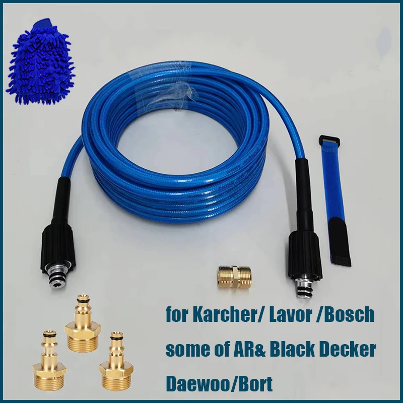 Pressão Arruela Arma Mangueira Car Wash Mangueira Limpeza Tubo de Extensão Feminino M22-pin14 15 1415 Adaptador para Karcher Bosch Lavor Alta