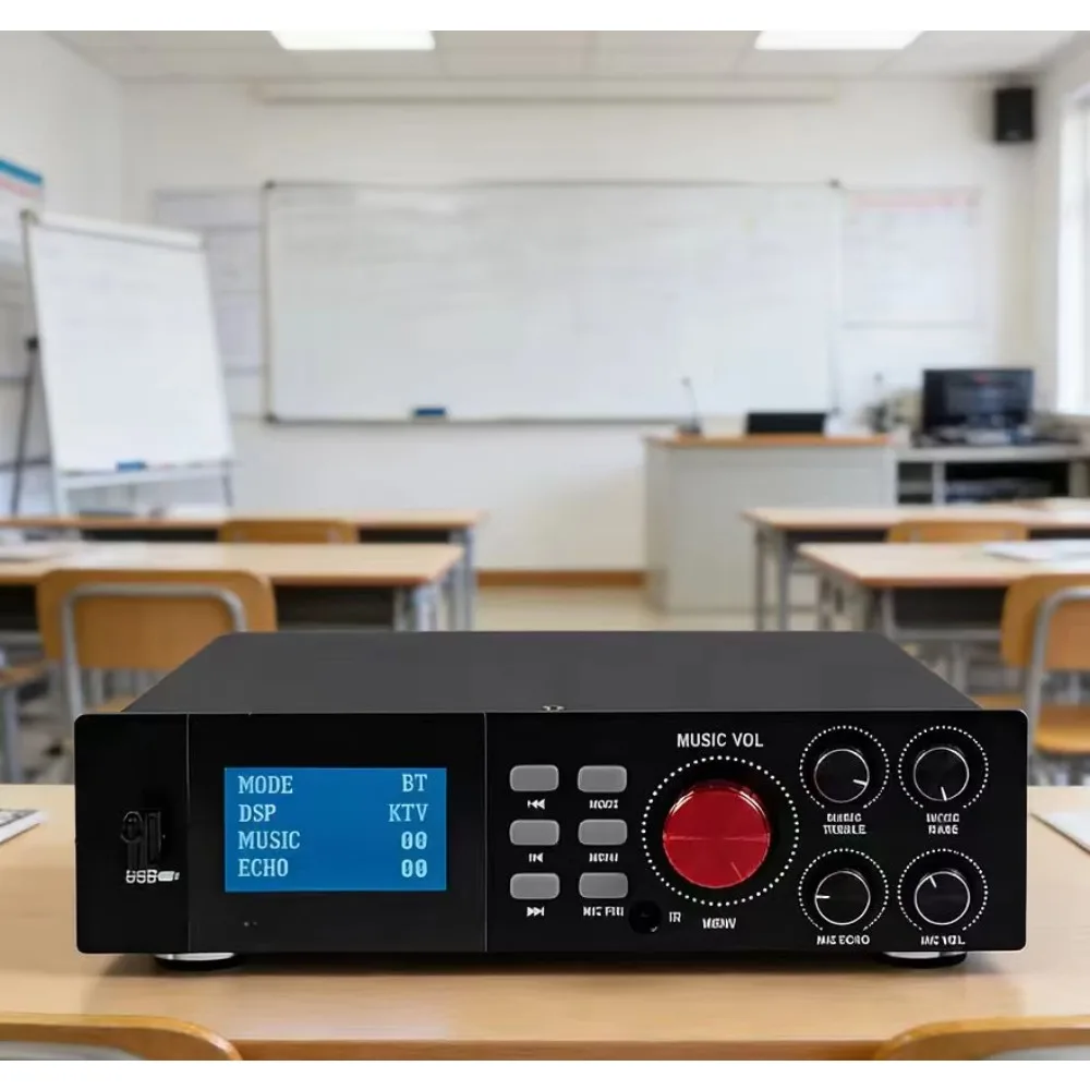 K200 High Power  Audio Amplifier With DSP Digital Mixer For Home Theater