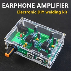 NE5532 Portable 47 Earbuds Amplifier DIY Electronic Kit for Practicing Soldering Circuit Board and Assmebling Components