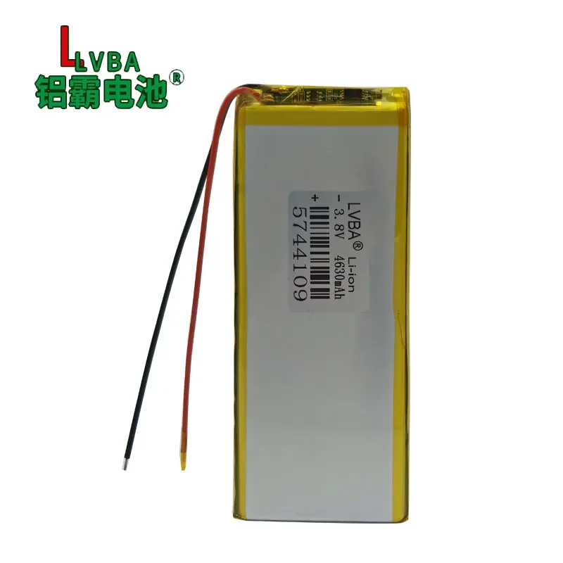 Polymer-3,8-V-Lithiumbatterie 5744109   Hochspannungs-Mobilstromversorgung mit 4630 mAh und VR-Rückenclip