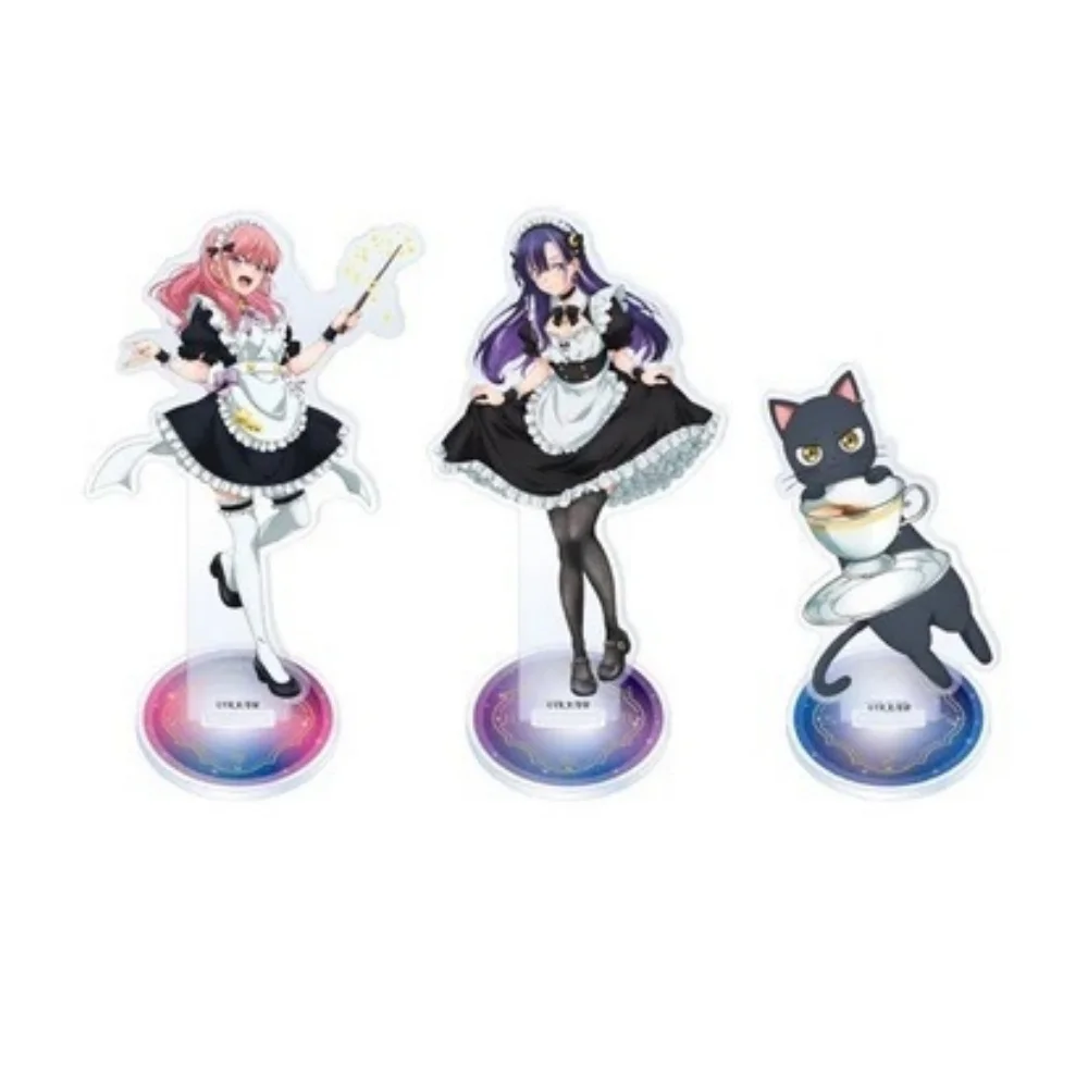 Anime The Classroom of a Black Cat and a Witch Acrylic Stand Spica Virgo Aria Aquarius Claude Maid Figure Gift Keychain