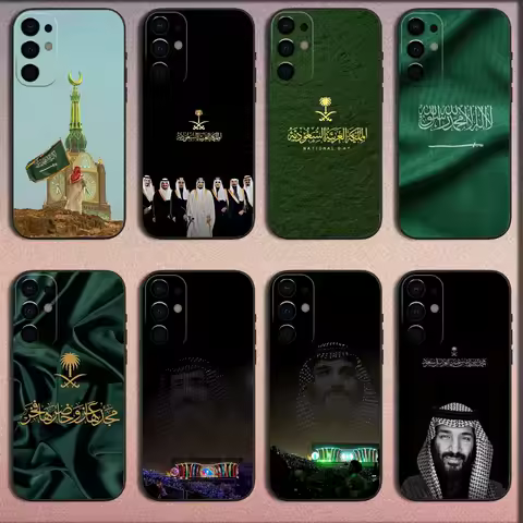 Kingdom Of Saudi Arabia Flag Phone Case For Samsung S25,S24,S21,S22,S23,S30,Ultra,S20,Plus,Fe,Lite,Note,10,9,5G Black Soft Cover