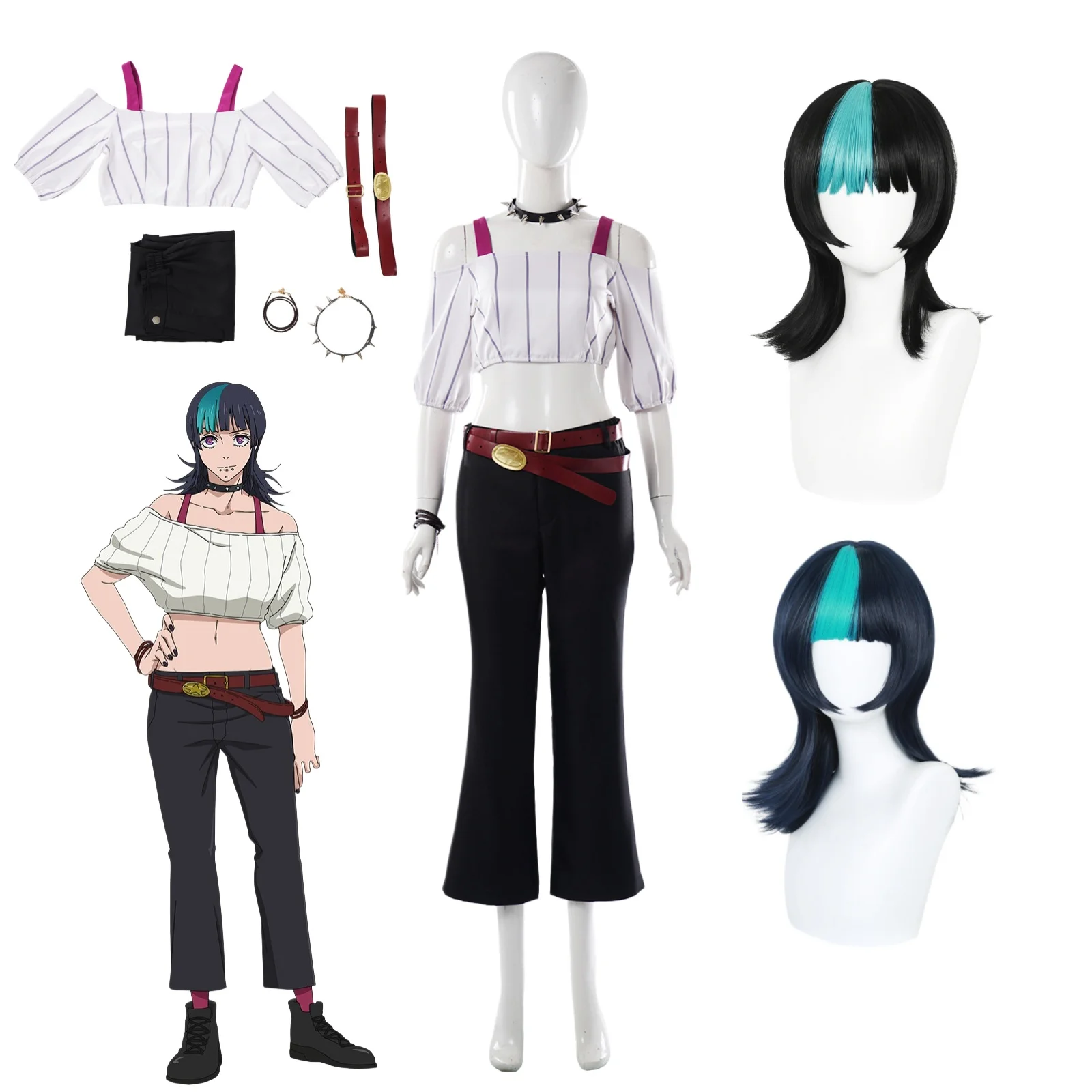 

Anime Kirara Hoshi Cosplay Costume Hoshi Kirara Christmas Halloween Party Costume Wig