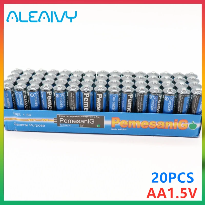 

20PCS Disposable Alkaline Dry Battery AA 1.5V Battery Suitable For Camera, Calculator, Alarm Clock, Mouse, Remote Control