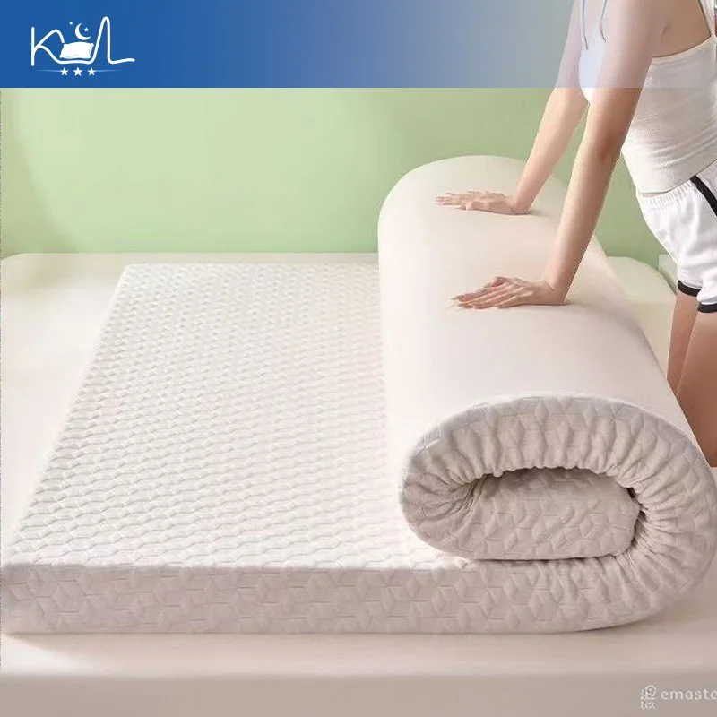Latex Memory Foam Mattress Topper, Thick Soft Bed Pad Twin/Full, Pressure Relief, Dorm Essential, Fast Shipping