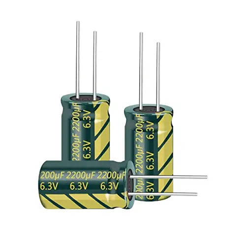 10psc 6.3V 2200UF Capacitor 8x16MM(0.31x0.63in) High Frequency Aluminum Electrolytic Capacitors for TV, LCD Monitor, Game