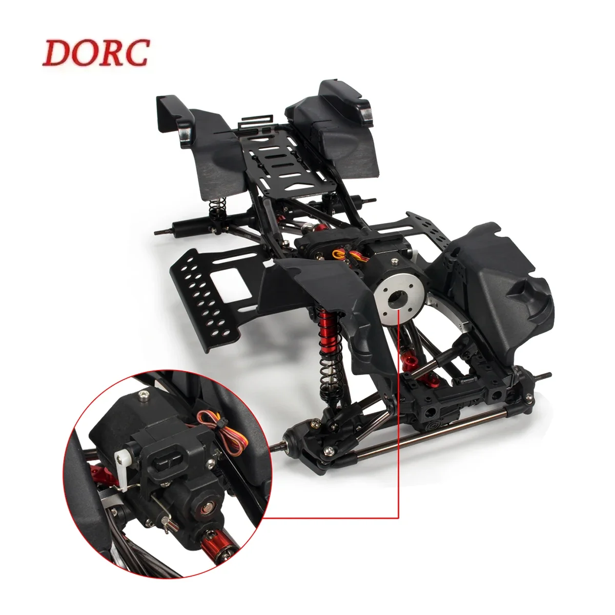 SCX10 Chassis Kit with 2 Speed Transmission Planetary Gear for 1/10 RC Car Crawler 313mm Wheelbase Wrangler Body