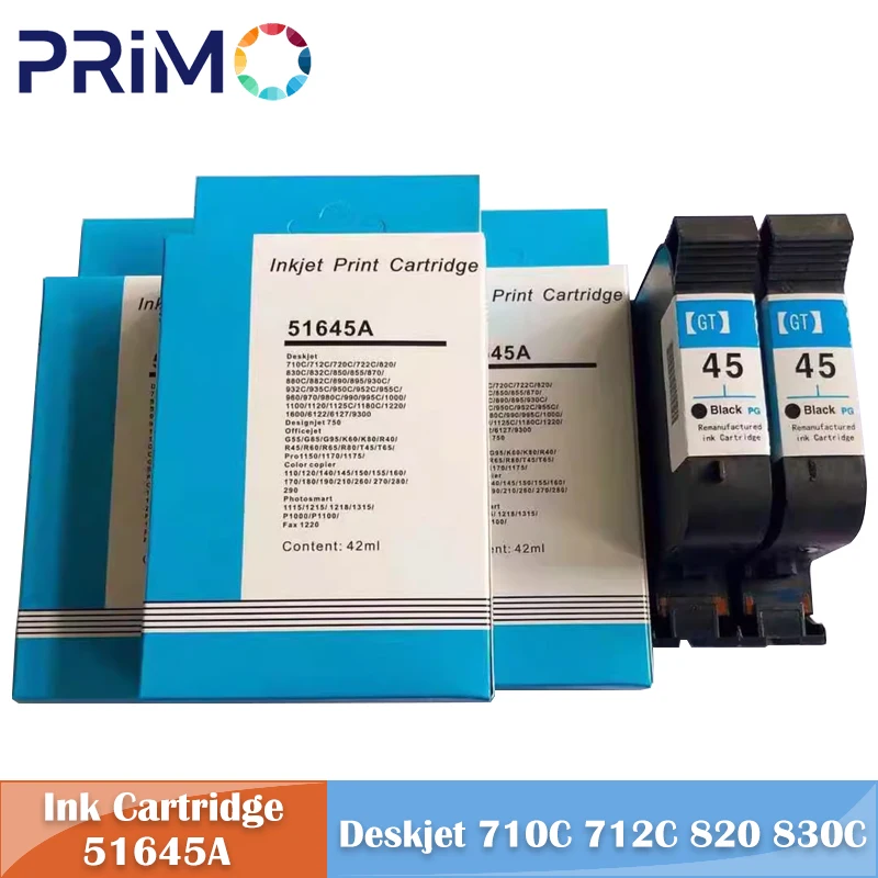 45A Ink Cartridge for HP45 51645A for HP 1220c 3820 3822 6122 6127 920C 930c 932c 940c 948C 950c 970CXI 990CXI P1000 P1100 P1218