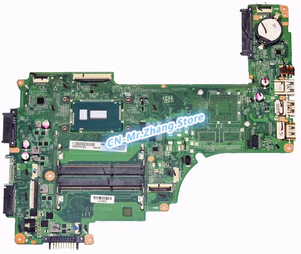 FOR TOSHIBA SATELLITE L50-C SERIES Notebook MOTHERBOARD A000395090 W/ I3-5005U CPU DABLQMB16B0 DDR3  100% Works Perfectly