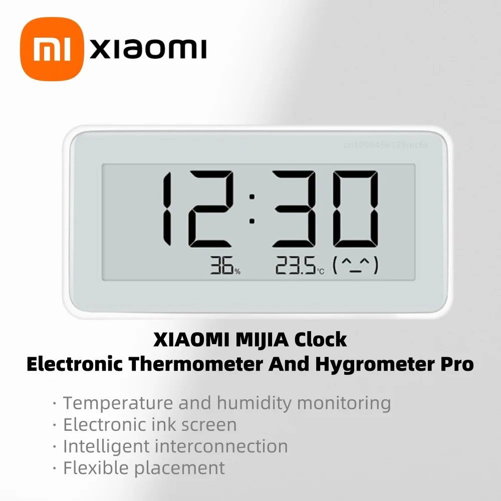 

Xiaomi mijia Temperature and Humidity Monitor Clock Indoor Outdoor Hygrometer Thermometer E-link Temperature Measuring Tool