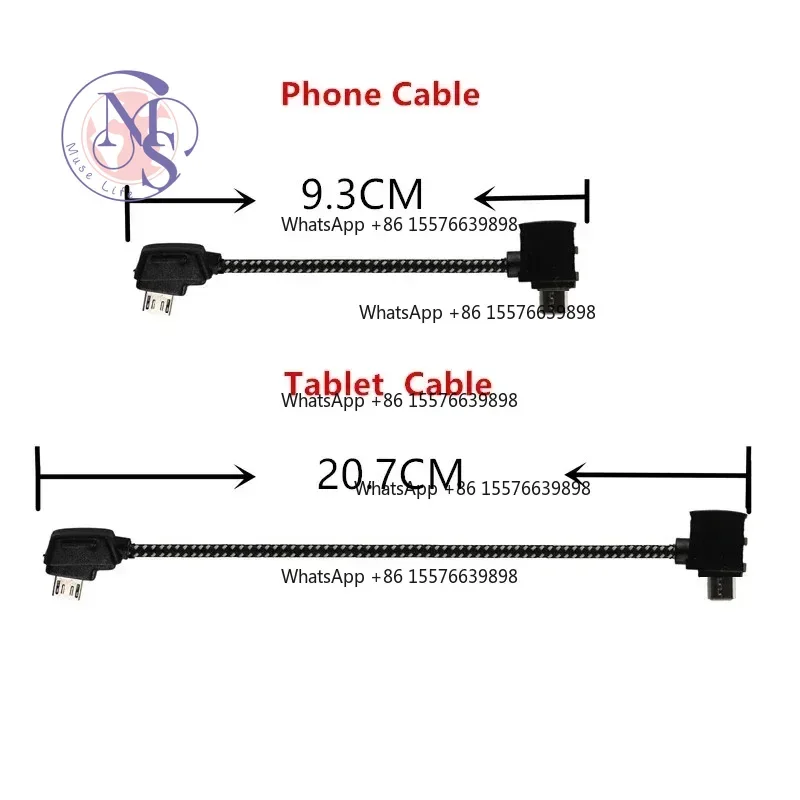ZOCI-FOR Remote Control Nylon Data Cable, Phone Tablet Connection Line, Drone Controller Accessories