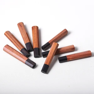 Handmade Chef Knife Octagonal Handle DIY Japanese Kitchen Knives Ebony & Rosewood Natural Wooden Making Details Accessories