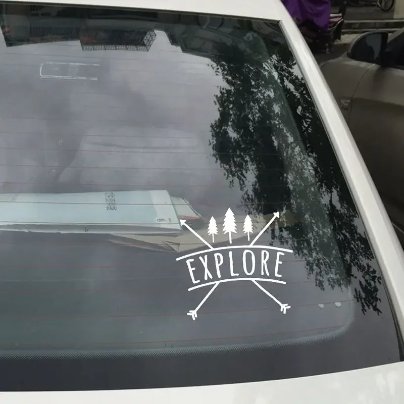 -Automotive vinyl stickers, exploration in the forest, tree stickers, computers, laptops or car decorations