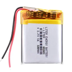 3.7V 530mAH 652631 652530 polymer lithium ion / Li-ion battery for GPS,mp3,mp4,mp5,dvd,bluetooth,model toy mobile bluetooth