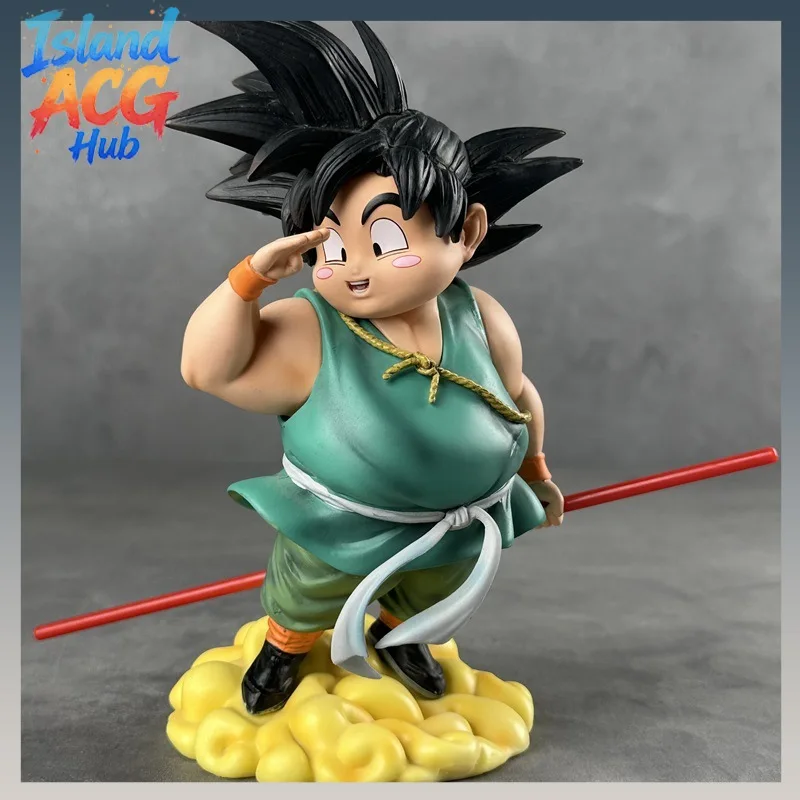 

Dragon Ball Fat Version Goku Goodbye Somersault Cloud Anime PVC Figure Collectible Model Desktop Ornament Gift For Fans