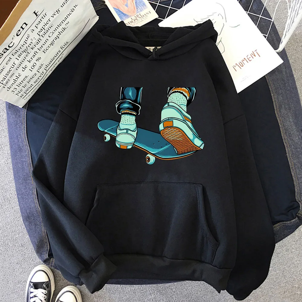 Skateboarding Graphic Hoodies Men/women Cartoon Manga Sweatshirt Skateboard Clothing Cool Casual Streetwear Long Sleeve Pullover