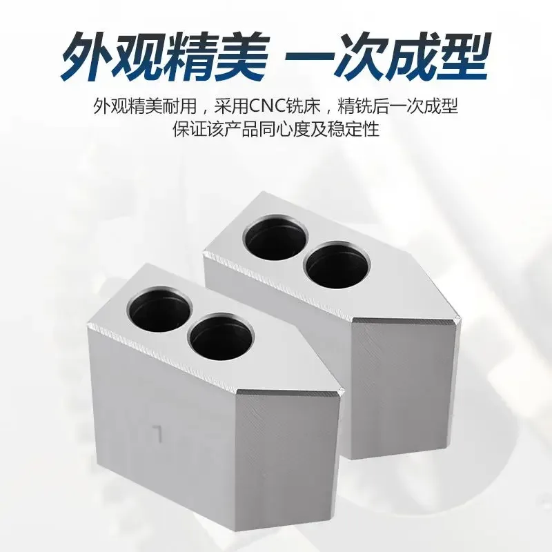 6/8/10 inch hydraulic three jaw chuck with 60 degree increase, lengthening, widening, and hydraulic power clamp