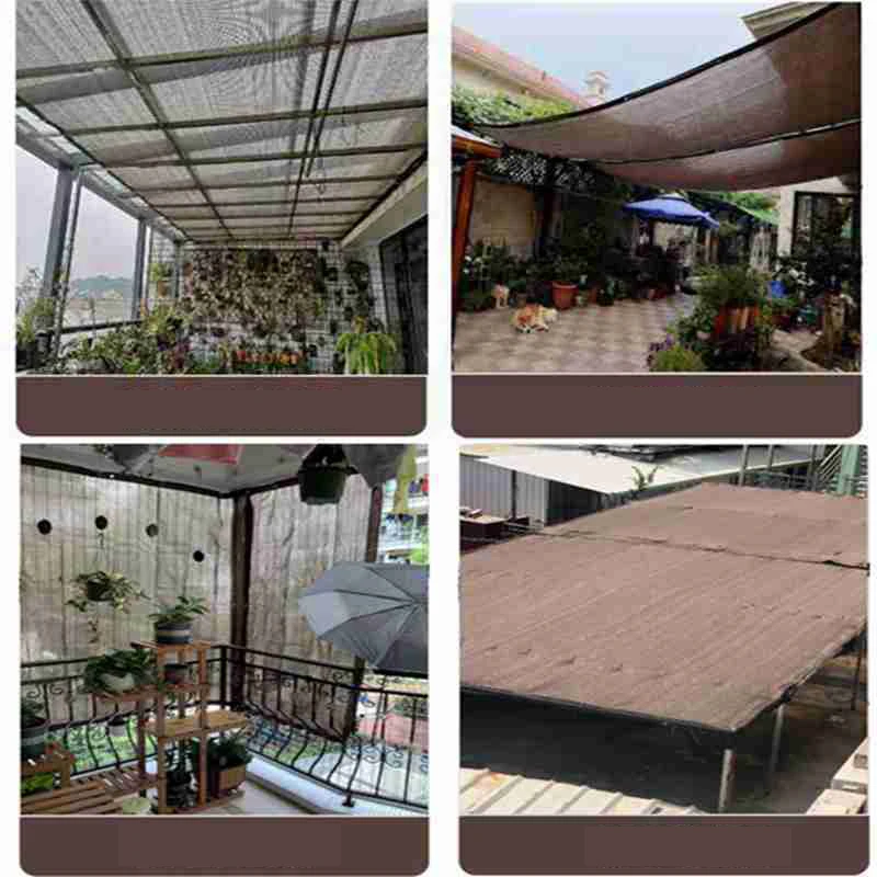 Large Sun Shade Sail 2*6 8 10 3*5 4x4 5x5 8*10 Khaki Camo Netting Backyard Garden Sun Shelter Anti-Uv Block Tent Canopy Outdoor