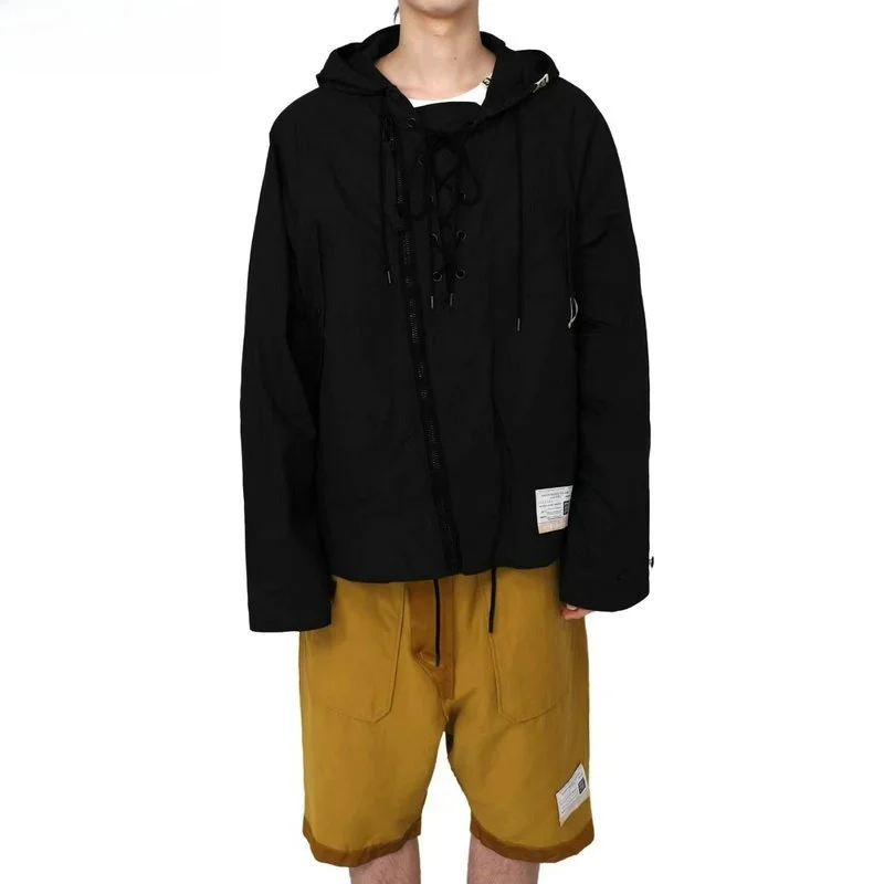 Mihara Yasuhiro Sanyuan Kangyummy Breathable Beveled Zip-up Drawstring Hood Casual Long sleeve Jacket