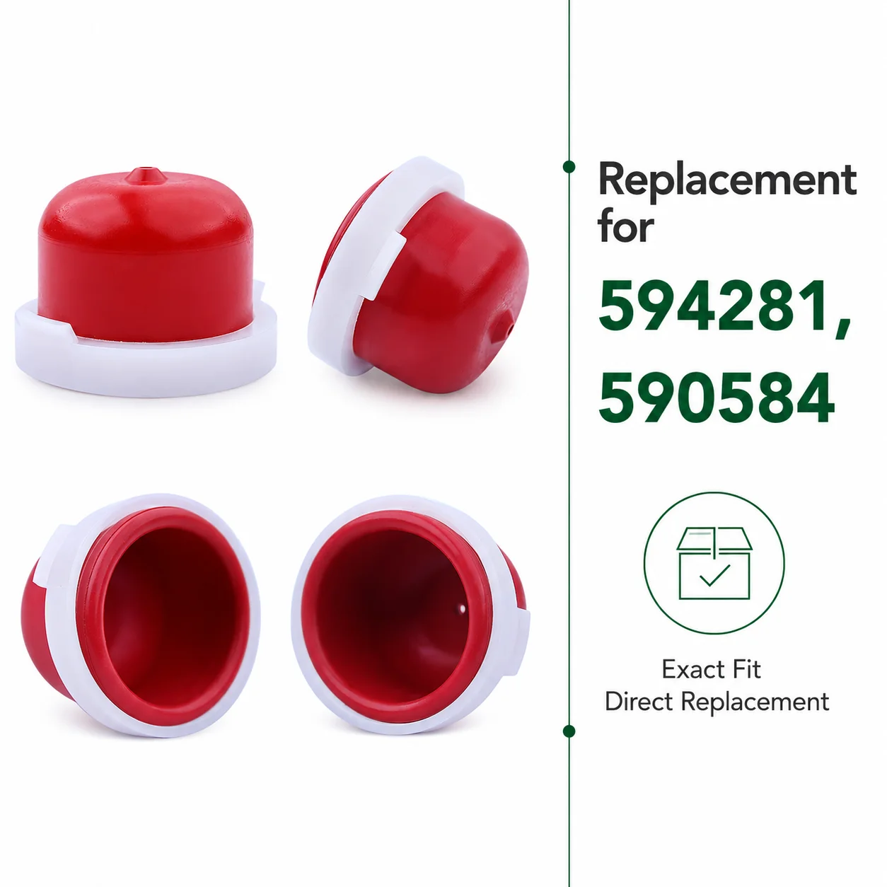 6PCS Primer Bulb Kit Compatible With Briggs 300 450 550 Series 08P602 09P702 09P802 09P902 590584 Lawn Mower Engine Parts