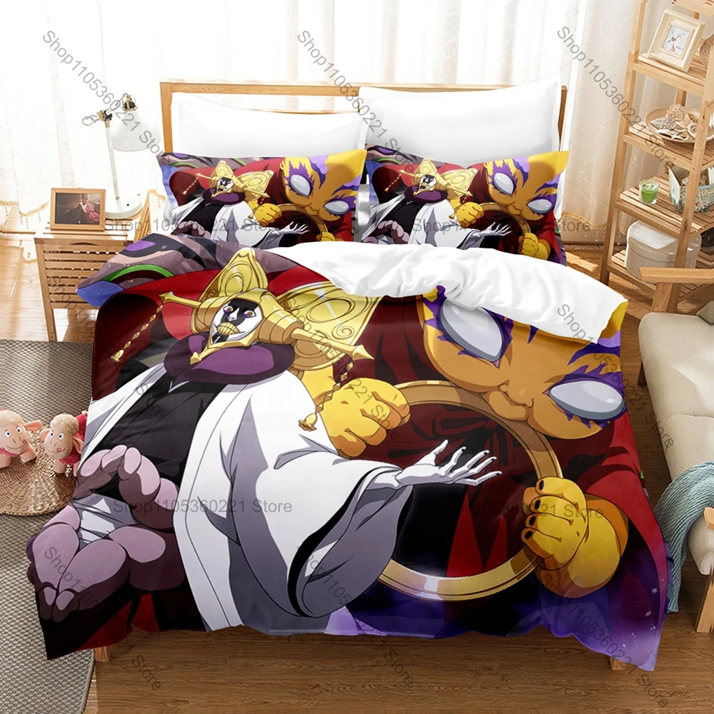 Cool Mayuri Ashisogi Jizo Duvet Cover + 2 Pillowcases Captain Mayuri Kurotsuchi Battle Scene Quilt Cover Set Bleach Dark Anime D