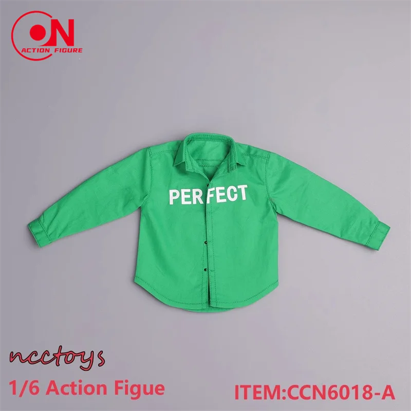 IN STOCK NCCTOYS CCN6018 1/6 Long Sleeved Shirt Jeans Casual Costume Loose Blouse Clothes Model for 12'' Soldiers Body