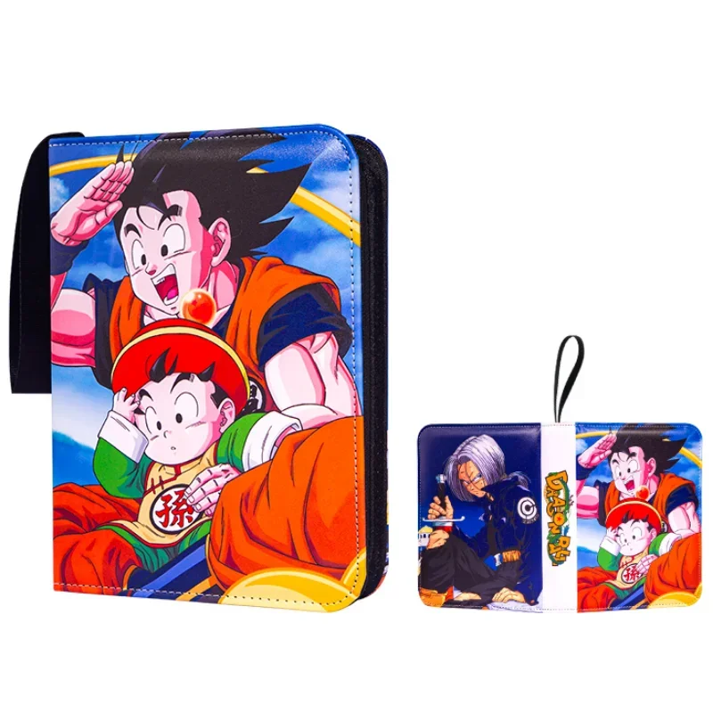 4/9 Grids Dragon Ball Card Album Game Collection Zipper Cards Storage Book Son Goku Vegeta Anime Game Card Collection Tool Gift