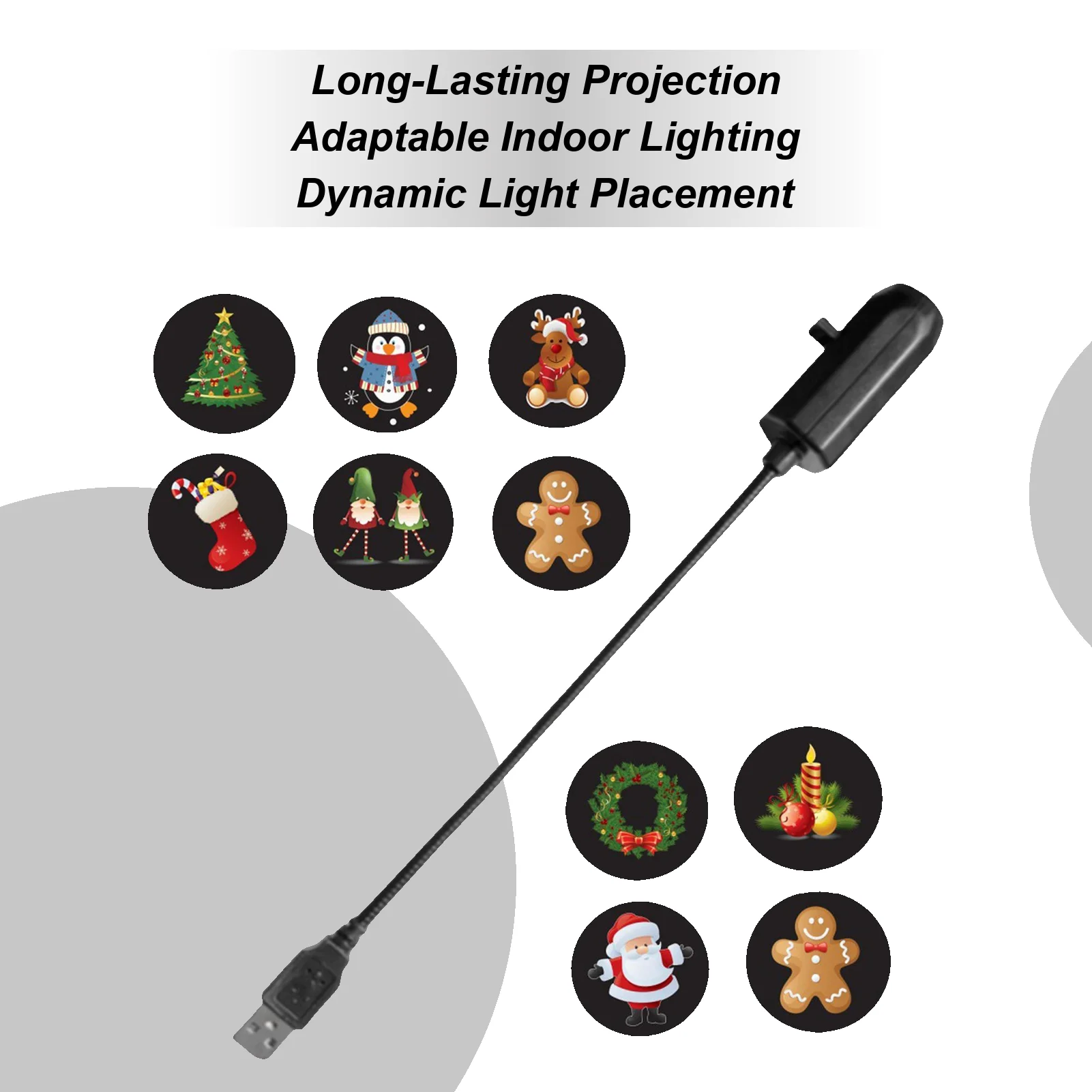 크리스마스 LED 프로젝터 조명 ​​추수감사절 사무실을 위한 10가지 패턴의 홈 장식이 있는 USB 방수 파티 조명 프로젝션