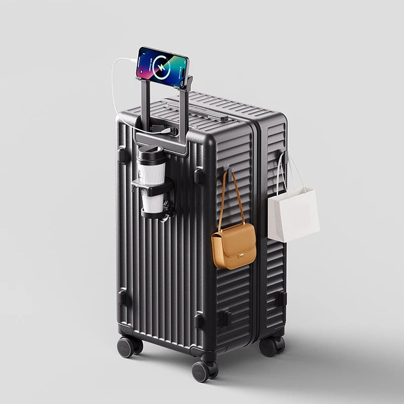 

COLENARA Handheld Travel Suitcase Ultra-light Boarding Box Large Capacity Trolley Case 20"24"26"28 Inch Men's Rolling Luggage