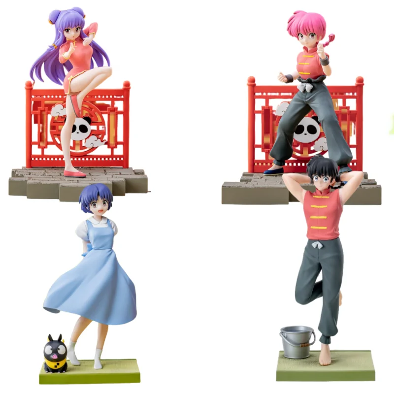 

Original 13-18cm Ranma Nibun-No-Ichi 1/2 Ranma Tendou Akane Shampoo Animation Anime Figure Model Desktop Decoration Toys