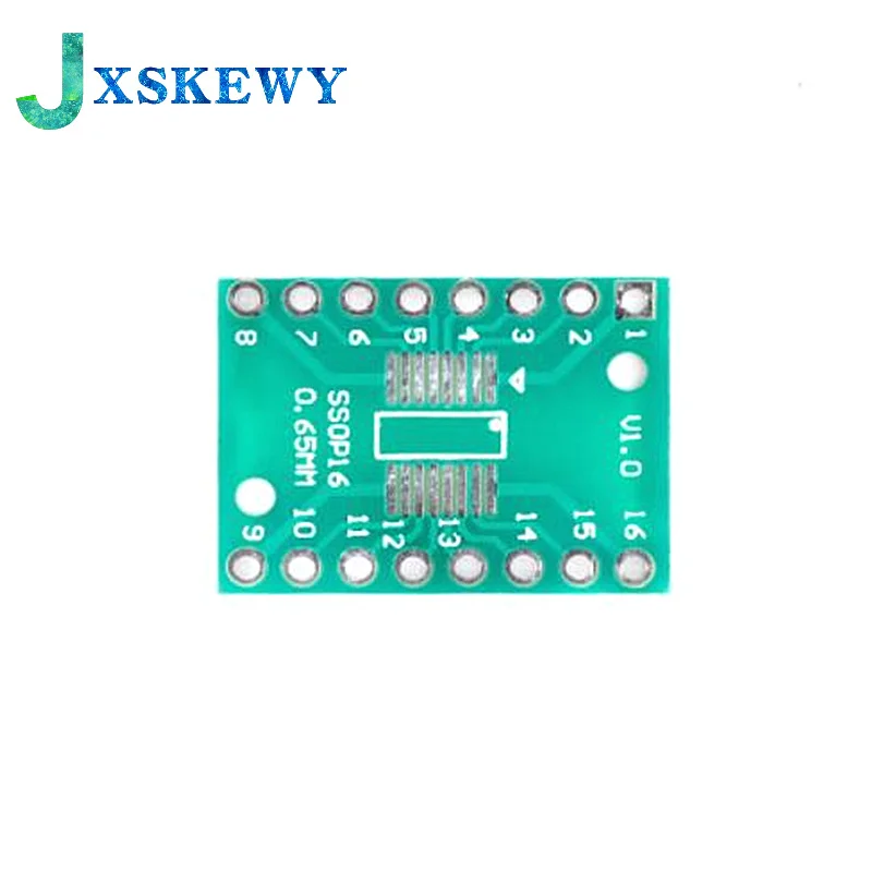 10PCS TSSOP16 SSOP16 SOP-16 SOP16 to DIP16 Transfer Board DIP Pin Board Pitch Adapter PCB