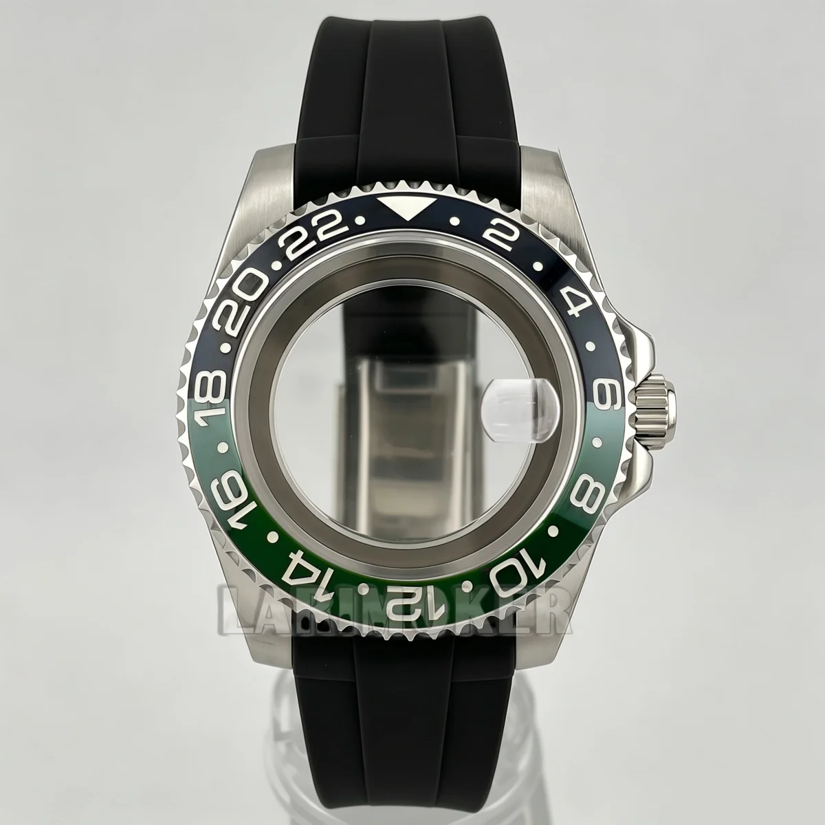 40mm High-Quality GMT NH35 Watch Case Sapphire Glass Case with 120 Clicks Watch Men's Case FIT NH34/35/Miyota/Ronda 515/Movement