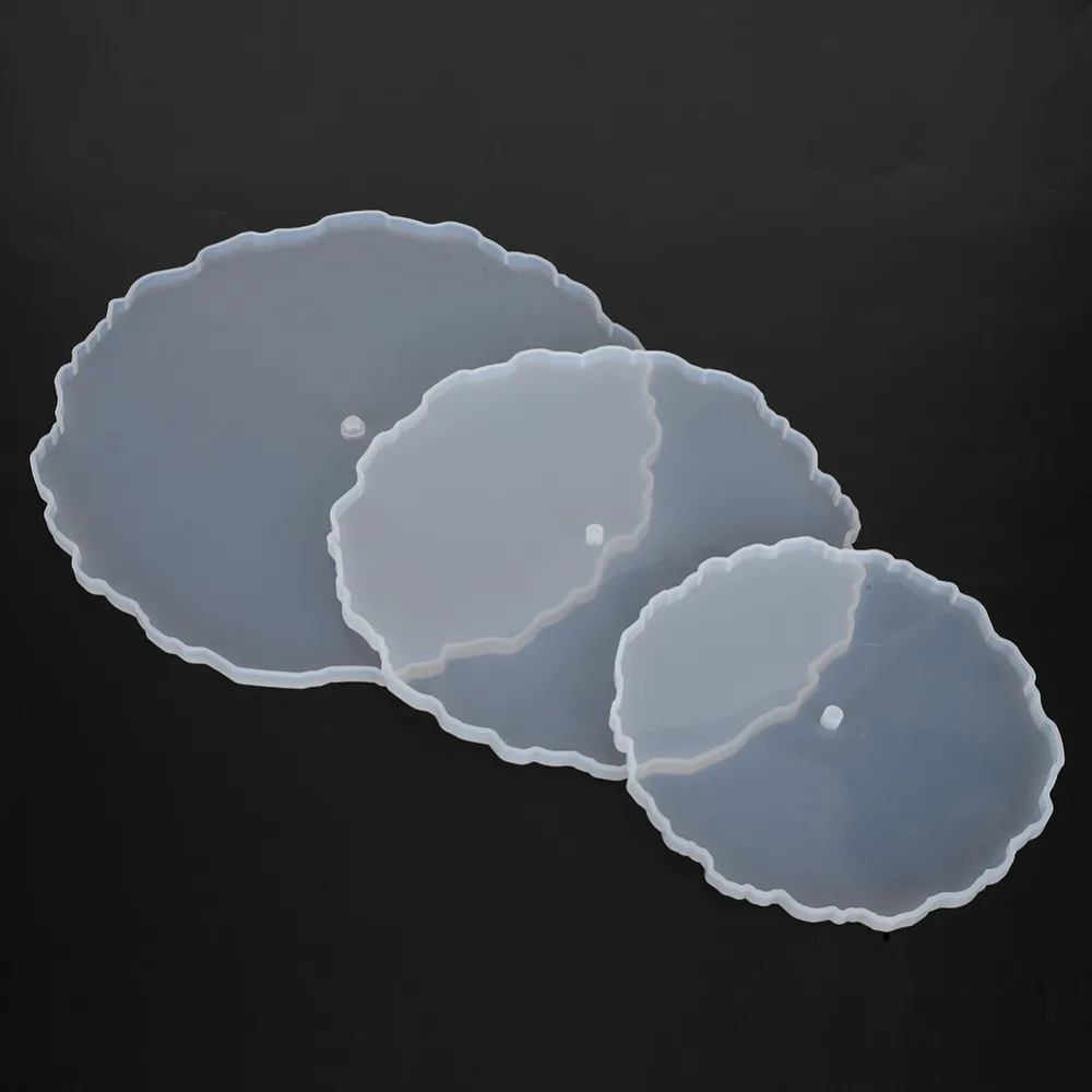 

Набор из 3-х силиконовых форм для подносов: круглые, нерегулярной формы, трехъярусные, с легким извлечением, белые, для фруктов, чая, подставок для тортов