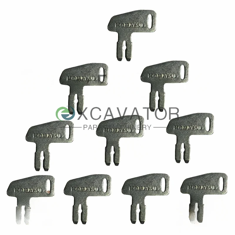 

10 Keys K2C166 Battery Isolator Disconnect Key Set Fits for Komatsu Construction Equipment