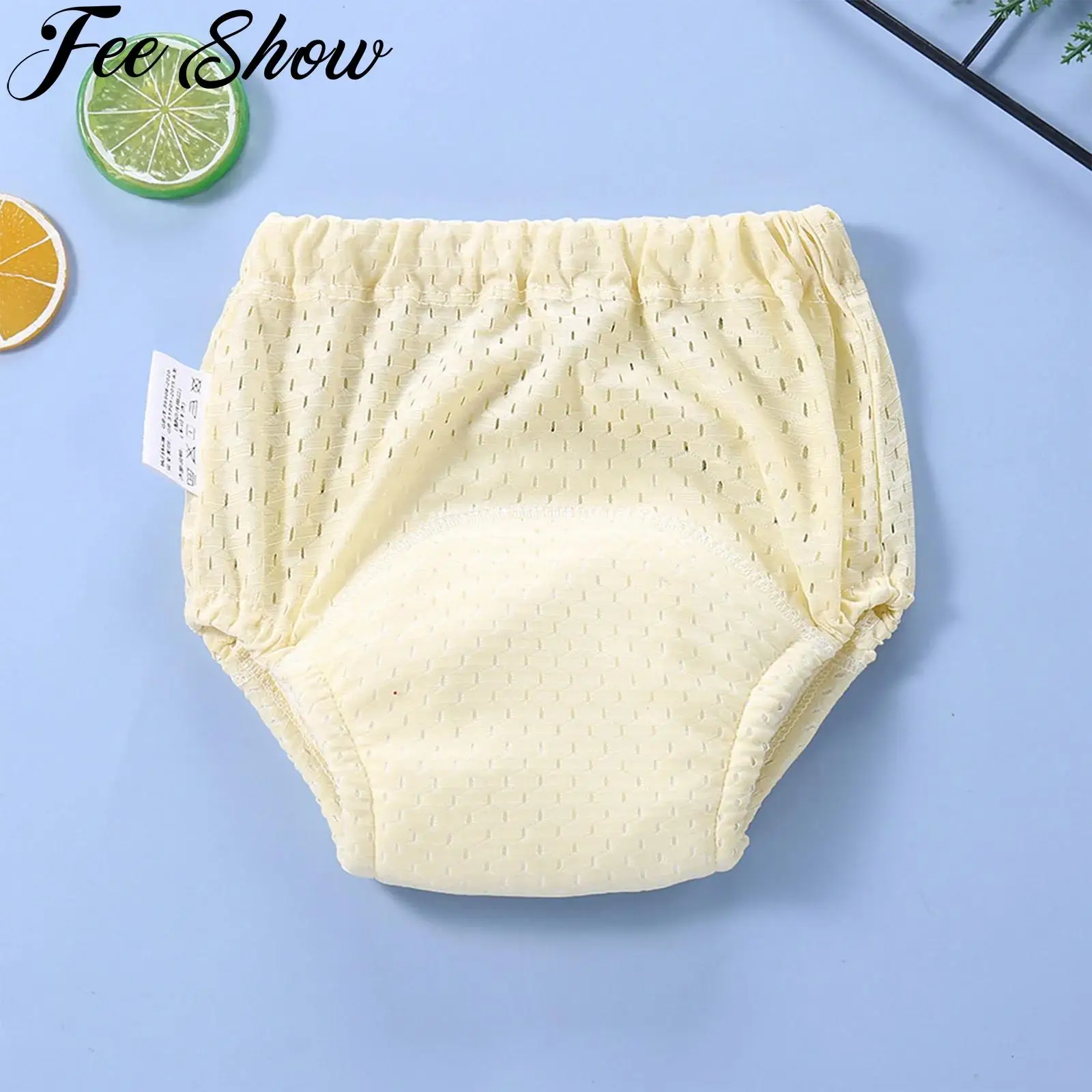 

Baby Bloomer Shorts Diaper Cover Training Pants Elastic Waistband Breathable Mesh Underwear Panties Summer Toddler Clothing