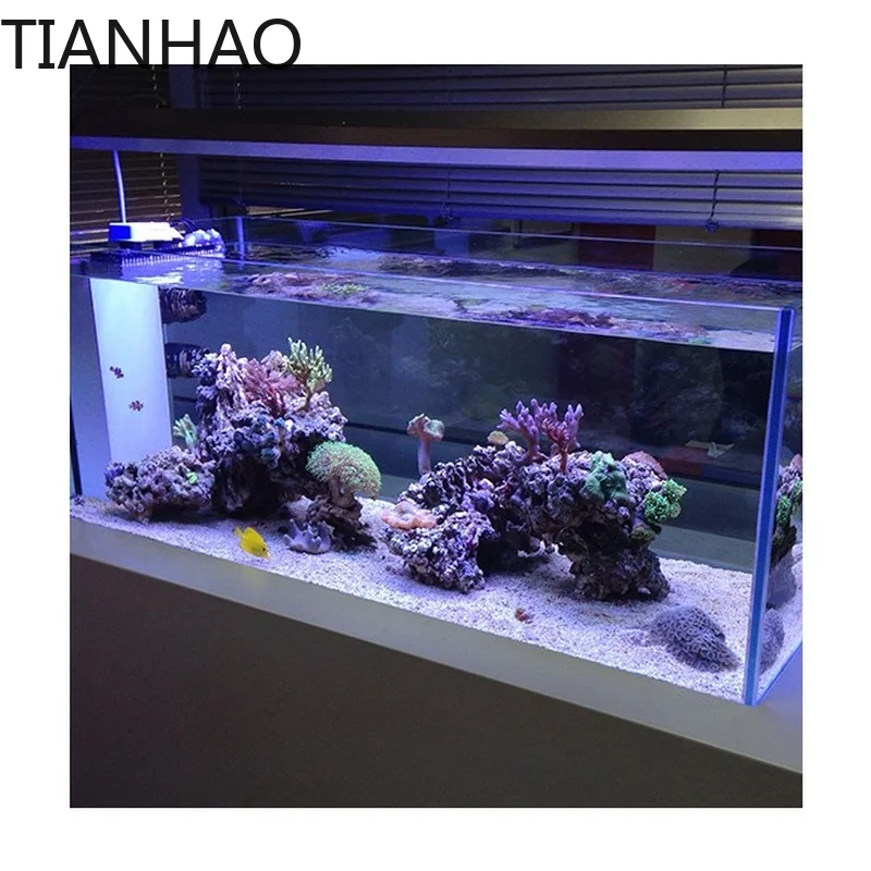 Clear Acrylic Large Rectangle Cylinder Curved Acrylic Aquarium Fish Tank Household