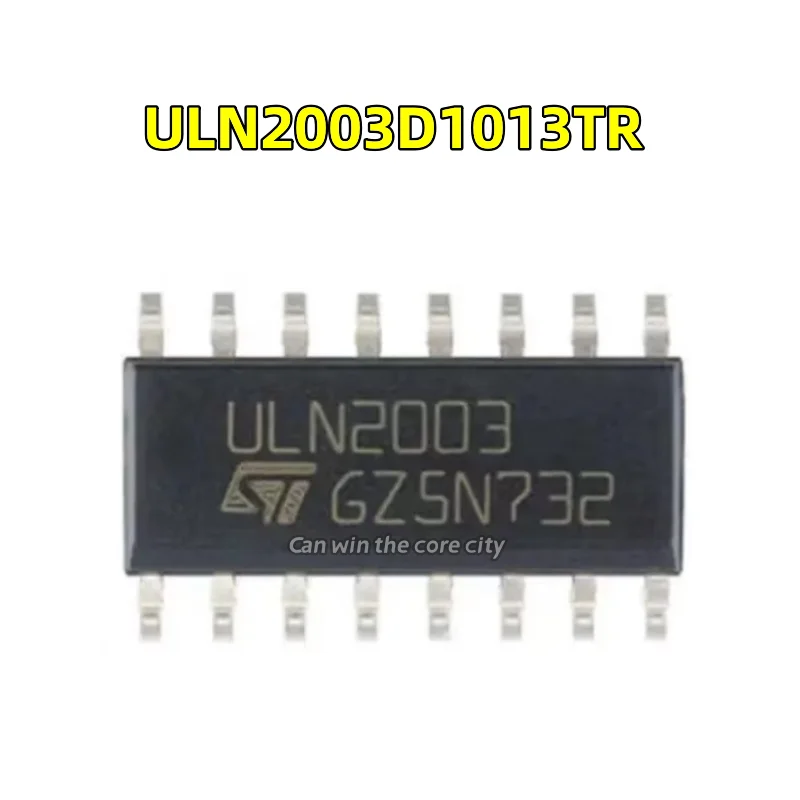 100 pieces ULN2003D1013TR ULN2003 SOP-16, Darlington transistor distribution switch, load drive