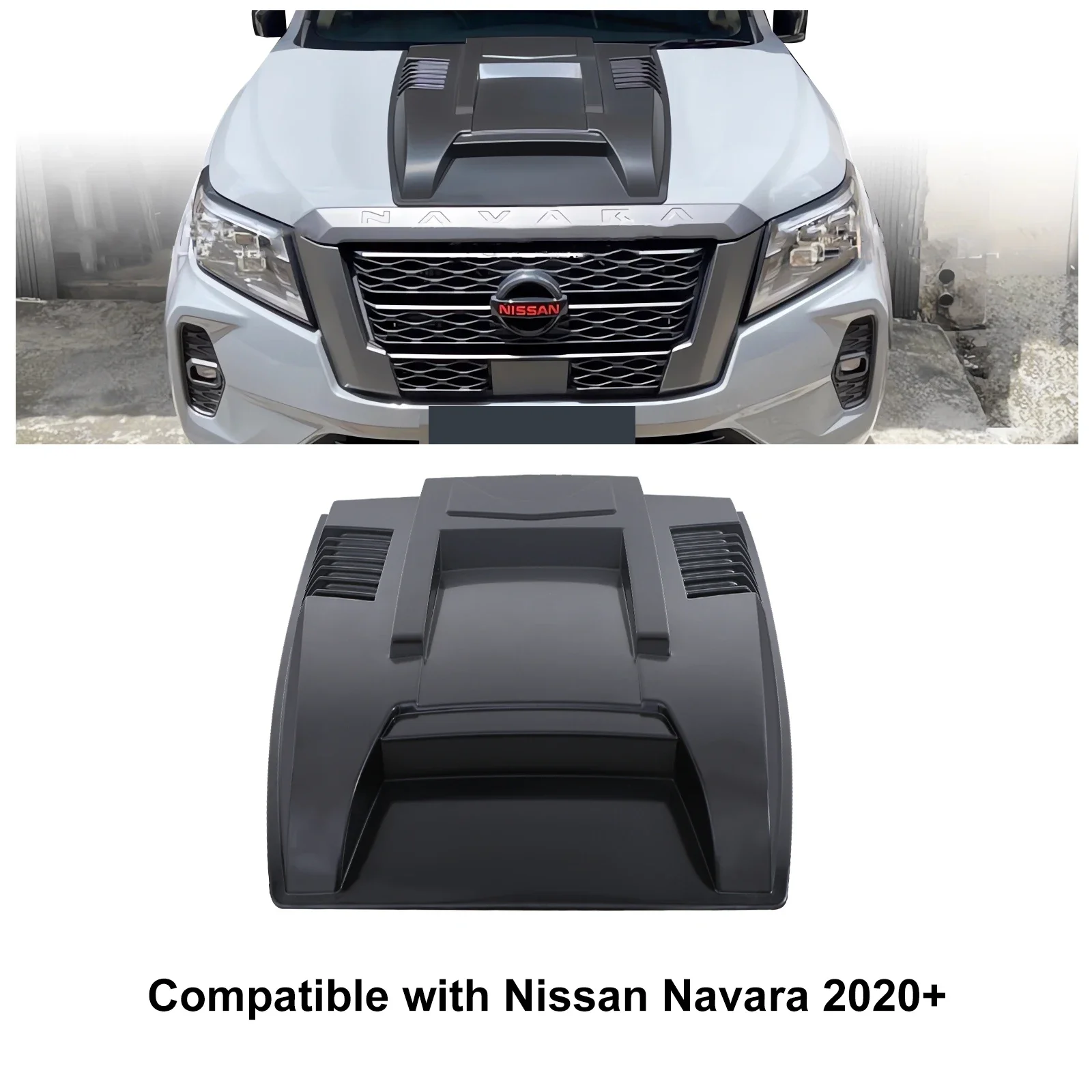 

Car Bonnet Scoop Hoods Cover For Nissan Navara NP300 2021 2022 2023 For Nissan Navara Frontier 4x4 Car Styling Accessories