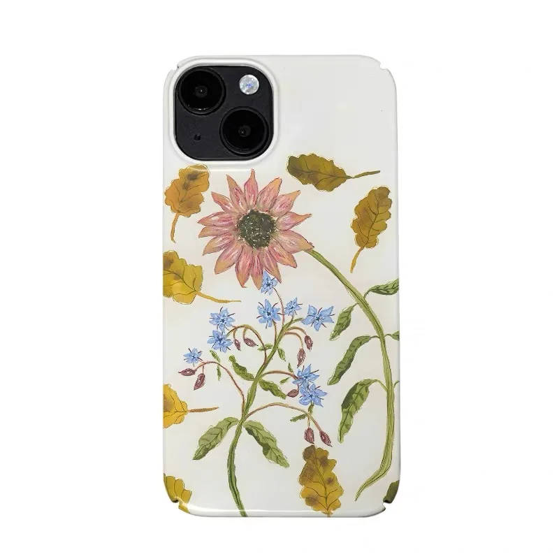 

Pink Sunflower Flowers Phone Case for IPHONE 17 Air 16E 15 PROMAX 14 Plus 13 12 MINI 11 PRO 16Plus XR XS MAX Acrylic Phone Cover