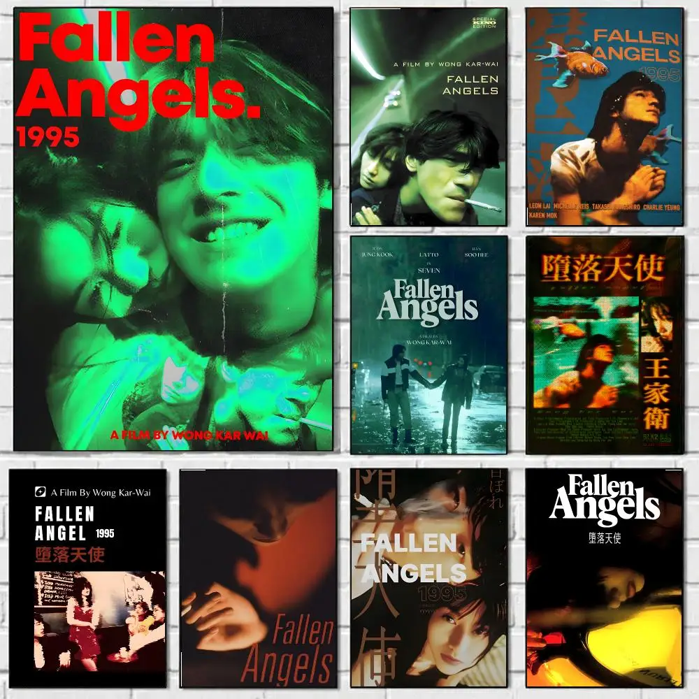 Fallen Angels Poster Waterproof Wall Art Sticker For Bar Living Room Vintage Room Decor High Quality Print Gift