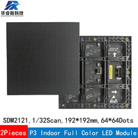 2Pieces/lot SMD Led Indoor P3 RGB LED Matrix Led Screen Module Board 64x64 Pixels High Resolution 1/32 Scan Led Sign Led Display